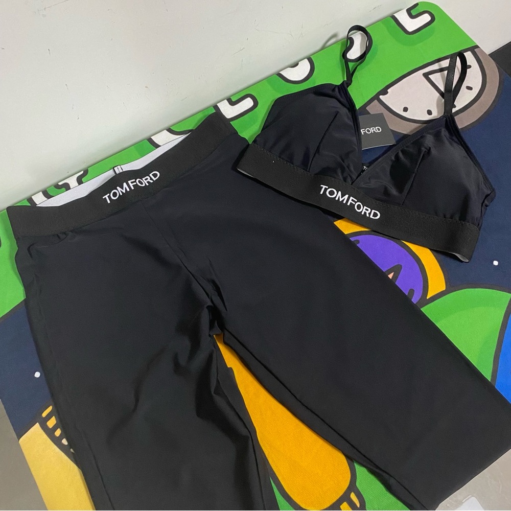 Tom Ford Black Two-Piece Swim Set